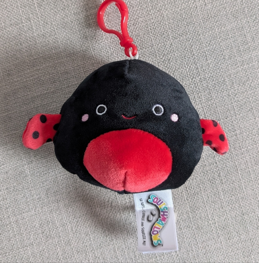 Squishmallows Trudy The Ladybug w Clip